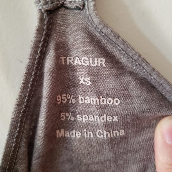 Tragur Grey Racerback Tank Top XS - Picture 5 of 5